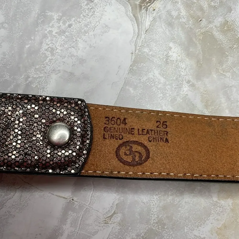 3D Western/Cowgirl Y2K McBling Glam Studded Belt